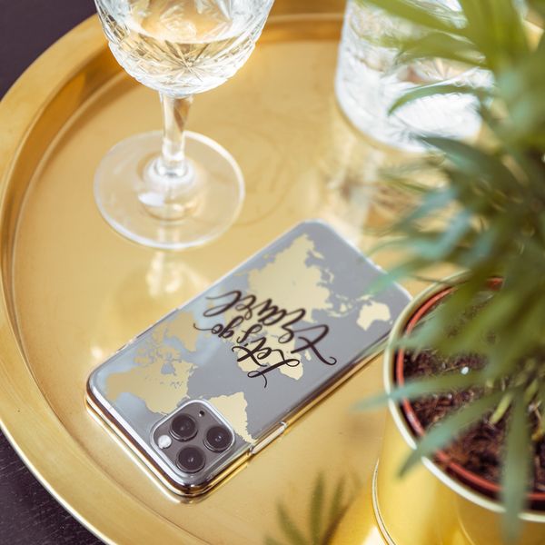 iMoshion Design hoesje iPhone 5 / 5s / SE - Let's Go Travel / Zwart