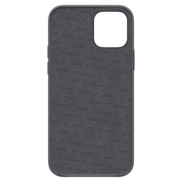 Valenta Luxe Leather Backcover iPhone 12 (Pro) - Grijs