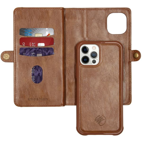 iMoshion 2-in-1 Wallet Bookcase iPhone 12 (Pro) - Bruin