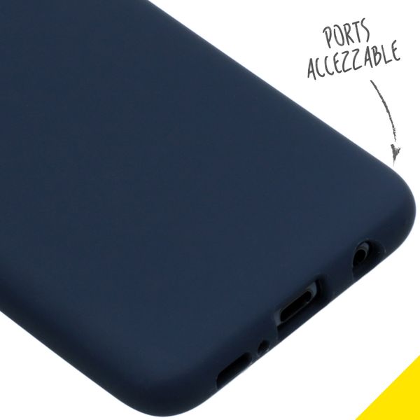 Accezz Liquid Silicone Backcover Samsung Galaxy S10e - Blauw