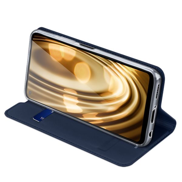 Dux Ducis Slim Softcase Bookcase Huawei P40 Lite - Donkerblauw