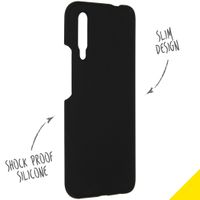 Accezz Liquid Silicone Backcover P Smart Pro / Huawei Y9s - Zwart