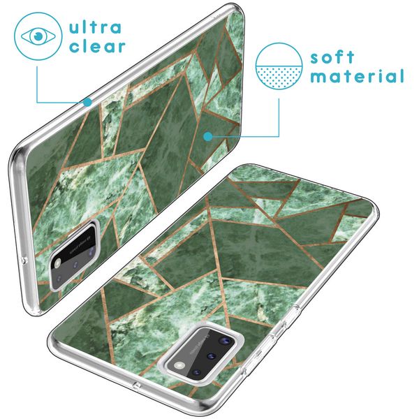 iMoshion Design hoesje Samsung Galaxy A41 - Grafisch Koper / Groen