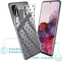 iMoshion Design hoesje Samsung Galaxy S20 - Hartjes - Zwart