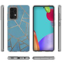 iMoshion Design hoesje voor Samsung Galaxy A52(s) (5G/4G) - Grafisch Koper / Blauw