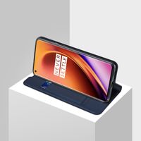 Dux Ducis Slim Softcase Bookcase OnePlus 8 Pro - Donkerblauw