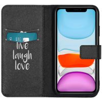 iMoshion Design Softcase Bookcase iPhone 11 - Live Laugh Love