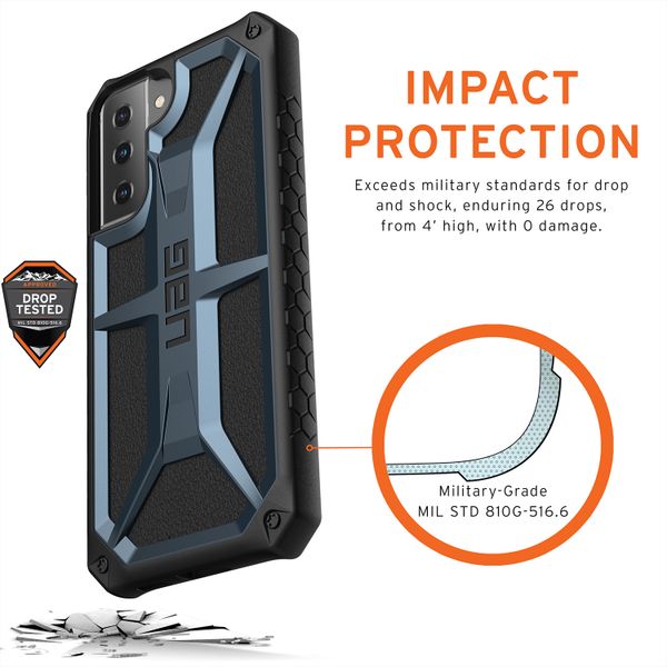 UAG Monarch Backcover Samsung Galaxy S21 - Blauw