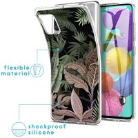 iMoshion Design hoesje Samsung Galaxy A51 - Jungle - Groen / Roze