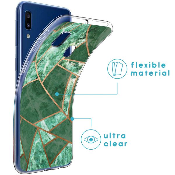 iMoshion Design hoesje Samsung Galaxy A20e - Grafisch Koper / Groen