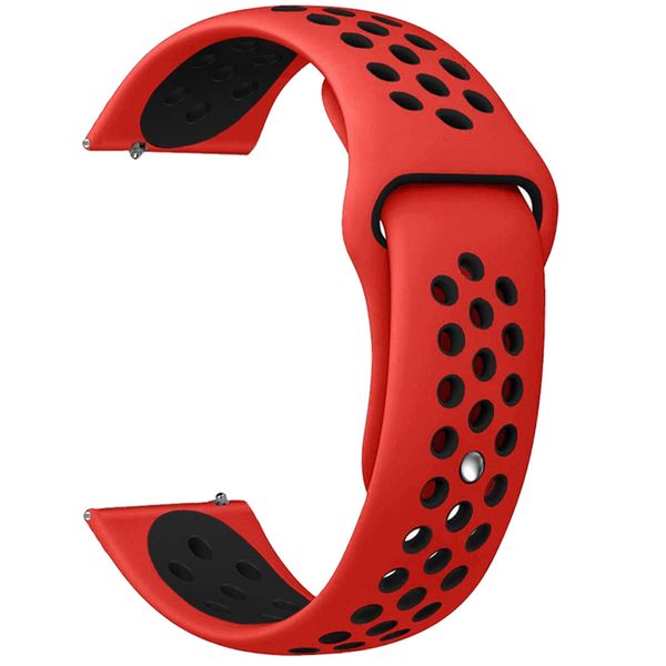 iMoshion Siliconen sport bandje Fitbit Versa 2 / Lite - Rood / Zwart