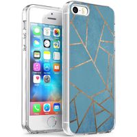 iMoshion Design hoesje iPhone 5 / 5s / SE - Grafisch Koper / Blauw