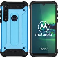 iMoshion Rugged Xtreme Backcover Motorola Moto G8 Plus - Lichtblauw