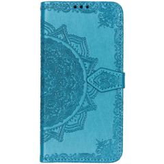 Mandala Bookcase Motorola Moto G7 Power - Turquoise