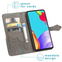 iMoshion Mandala Bookcase Samsung Galaxy A52(s) (5G/4G) - Grijs