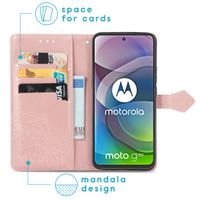 iMoshion Mandala Bookcase Motorola Moto G 5G - Rosé Goud