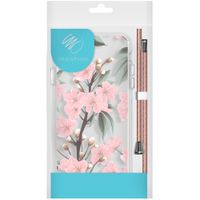 iMoshion Design hoesje met koord Samsung Galaxy A52(s) (5G/4G) - Bloem - Roze / Groen