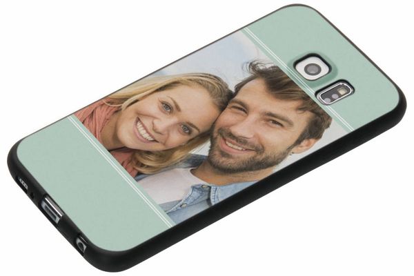 Ontwerp je eigen Samsung Galaxy S6 gel hoesje - Zwart