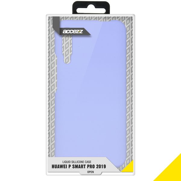 Accezz Liquid Silicone Backcover P Smart Pro / Huawei Y9s - Lila