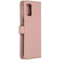 Selencia Echt Lederen Bookcase Samsung Galaxy A71 - Roze