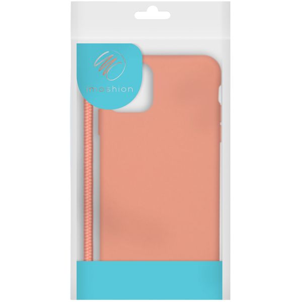 iMoshion Color Backcover met afneembaar koord iPhone Xr - Peach