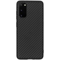 Carbon Softcase Backcover Samsung Galaxy S20 - Zwart