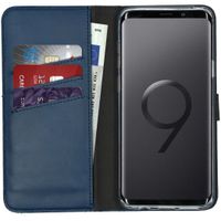 Selencia Echt Lederen Bookcase Samsung Galaxy S9 Plus