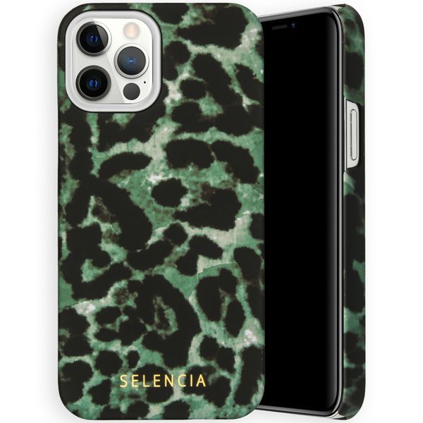 Selencia Maya Fashion Backcover iPhone 12 (Pro) - Green Panther