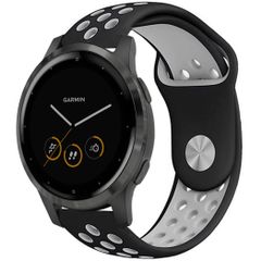 iMoshion Siliconen sport bandje Garmin Vivoactive 4L - Zwart / Grijs