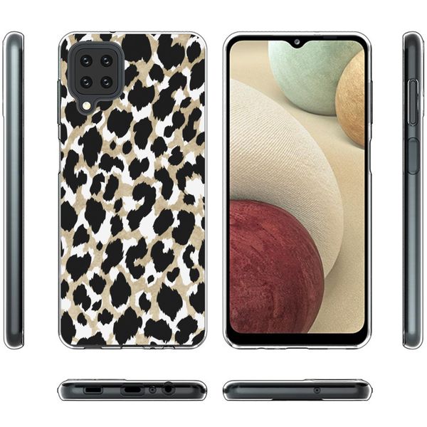 iMoshion Design hoesje Samsung Galaxy A12 - Luipaard / Zwart