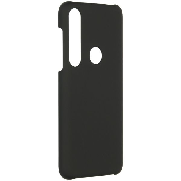 Effen Backcover Motorola Moto G8 Plus - Zwart