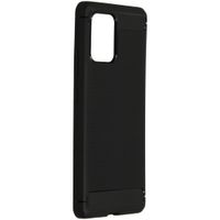 Brushed Backcover Samsung Galaxy S10 Lite - Zwart