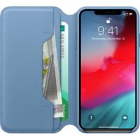 Apple Leather Folio Bookcase iPhone Xs Max - Cod Blue