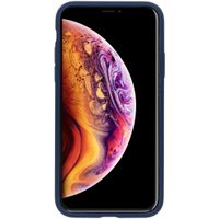 Accezz Liquid Silicone Backcover iPhone Xs / X - Blauw