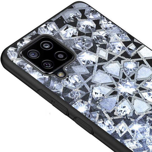 iMoshion Design hoesje Samsung Galaxy A42 - Grafisch - Zilver Bling