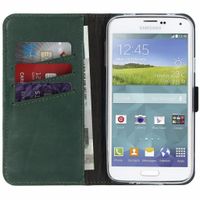 Selencia Echt Lederen Bookcase Samsung Galaxy S5 (Plus) / Neo