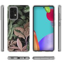 iMoshion Design hoesje Samsung Galaxy A52(s) (5G/4G) - Jungle - Groen / Roze