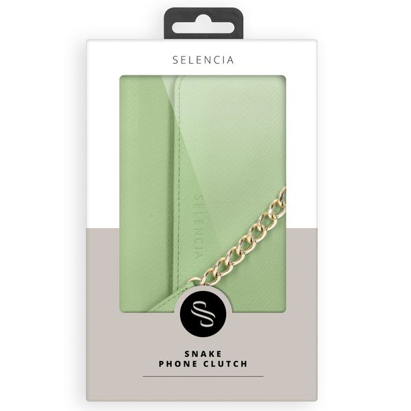 Selencia Tierra Uitneembare Slang Clutch iPhone 11 - Groen