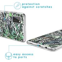 iMoshion Design hoesje Galaxy A41 - Jungle - Wit / Zwart / Groen