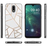 iMoshion Design hoesje Nokia 2.3 - Grafisch Koper / Wit