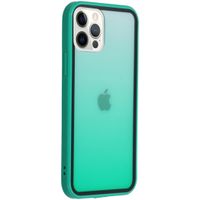 Gradient Backcover iPhone 12 (Pro) - Groen