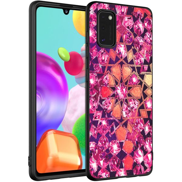 iMoshion Design hoesje Samsung Galaxy A41 - Grafisch - Roze Bling