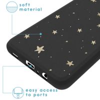 iMoshion Design hoesje Samsung Galaxy A12 - Sterren / Zwart