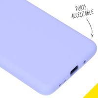 Accezz Liquid Silicone Backcover Samsung Galaxy S20 Plus - Paars