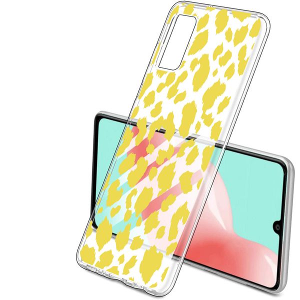 iMoshion Design hoesje Samsung Galaxy A41 - Luipaard - Geel