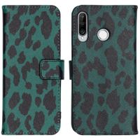 iMoshion Design Softcase Bookcase Huawei P30 Lite - Green Leopard