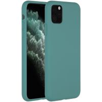 Accezz Liquid Silicone Backcover iPhone 11 Pro Max - Donkergroen