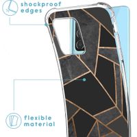 iMoshion Design hoesje met koord Samsung Galaxy A52(s) (5G/4G) - Grafisch Koper - Zwart / Goud