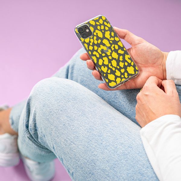 iMoshion Design hoesje iPhone Xr - Luipaard - Geel