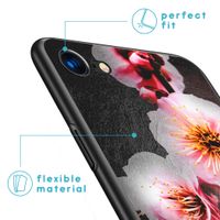 iMoshion Design hoesje iPhone SE (2022 / 2020) / 8 / 7  - Bloem - Roze